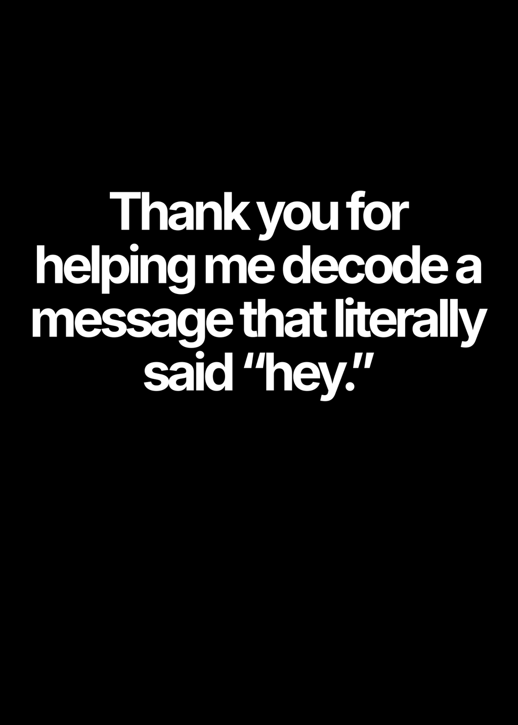 Message Decoded