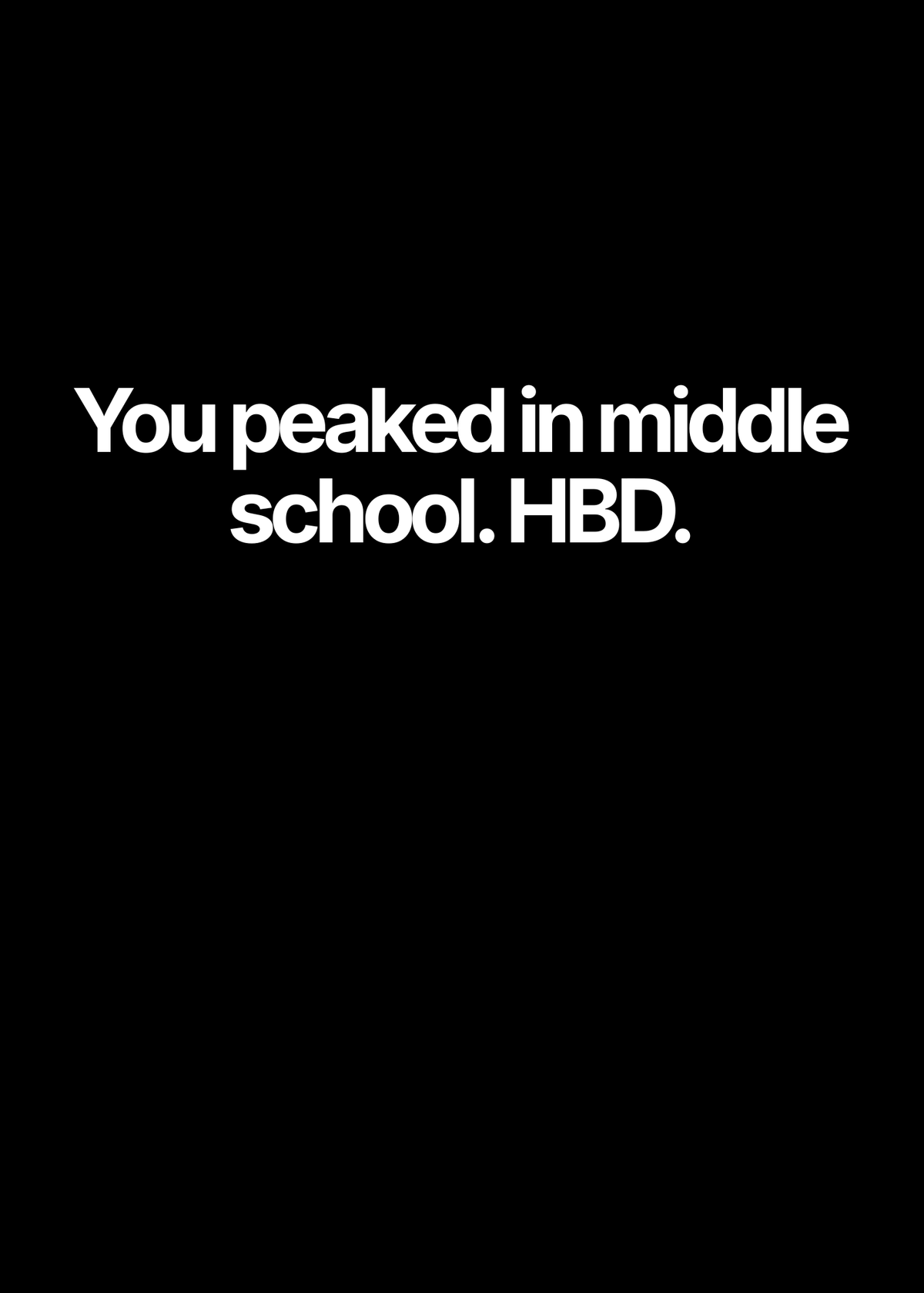 Peaked in Middle